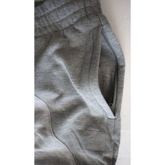 ALO Yoga U5018R Men's Sz M Women's Sz L Heather Gray Make Waves Sweatpants - Picture 6 of 16